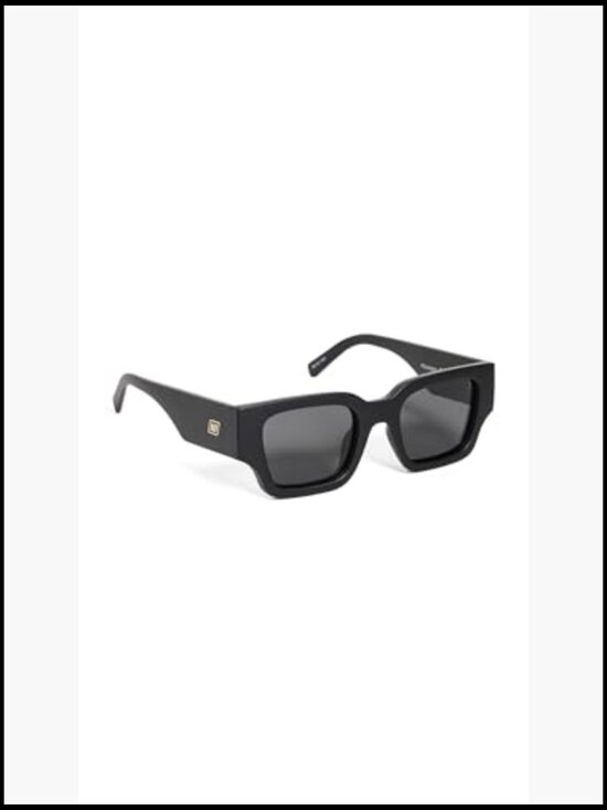 Polarized Rectangular Sunglasses with Matte Finish